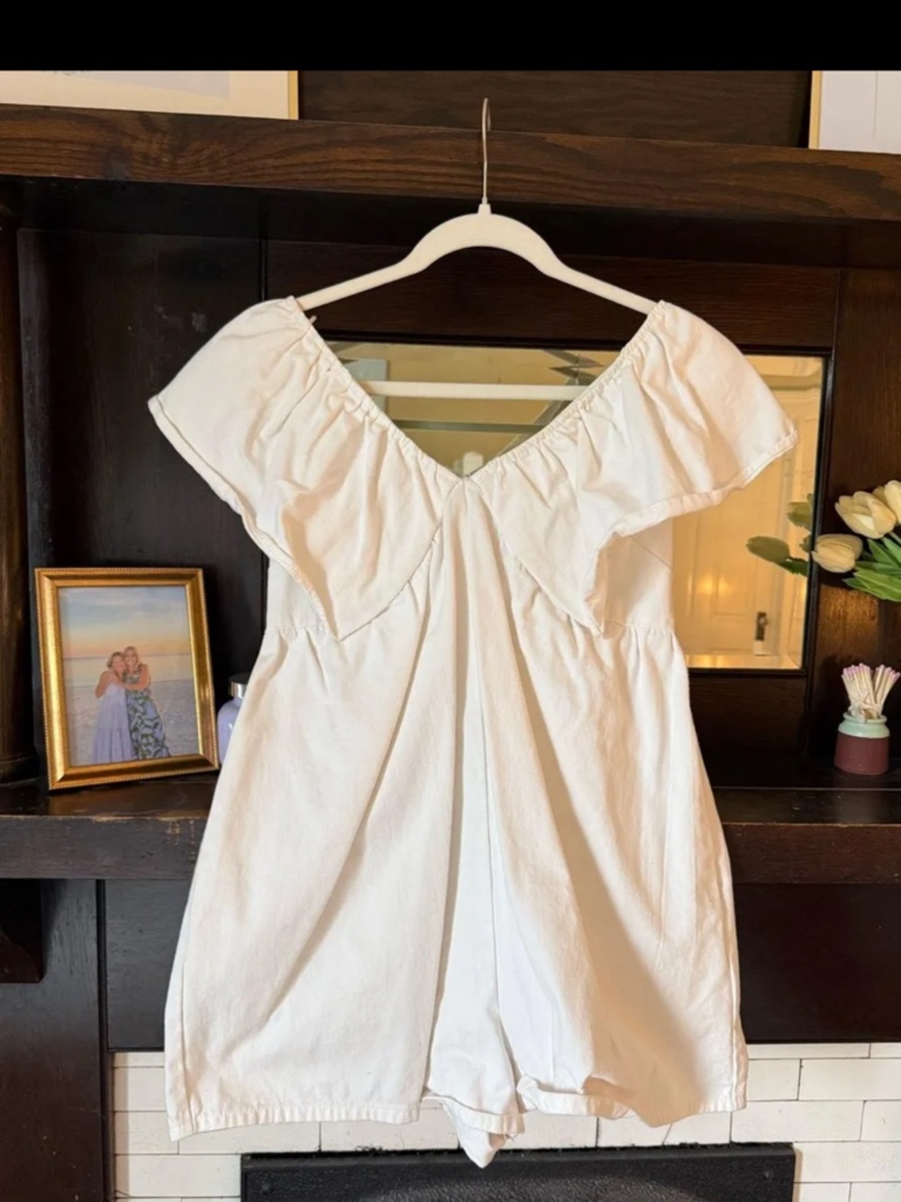 Lizard Thicket White Romper